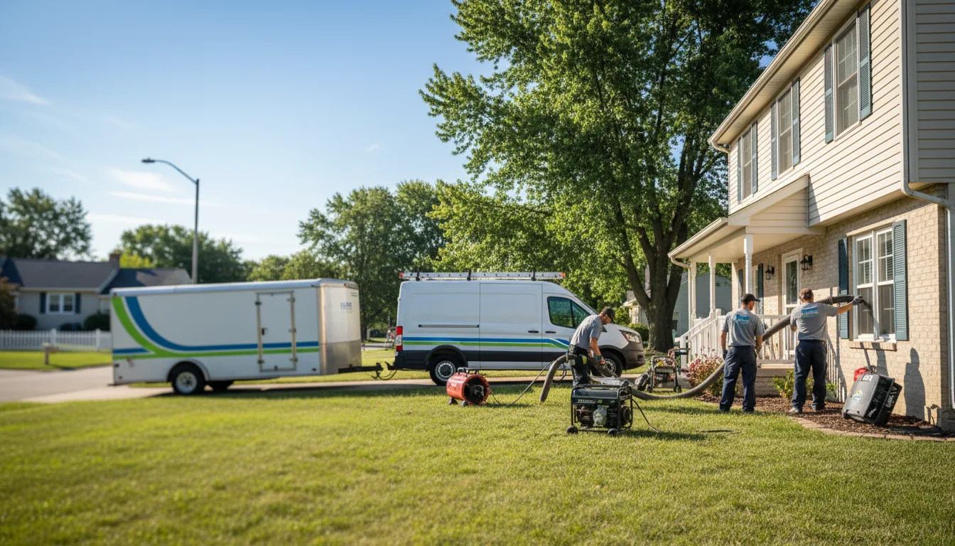 Flooded Basement Restoration And Cleanup With Repair in South Lebanon, OH near me